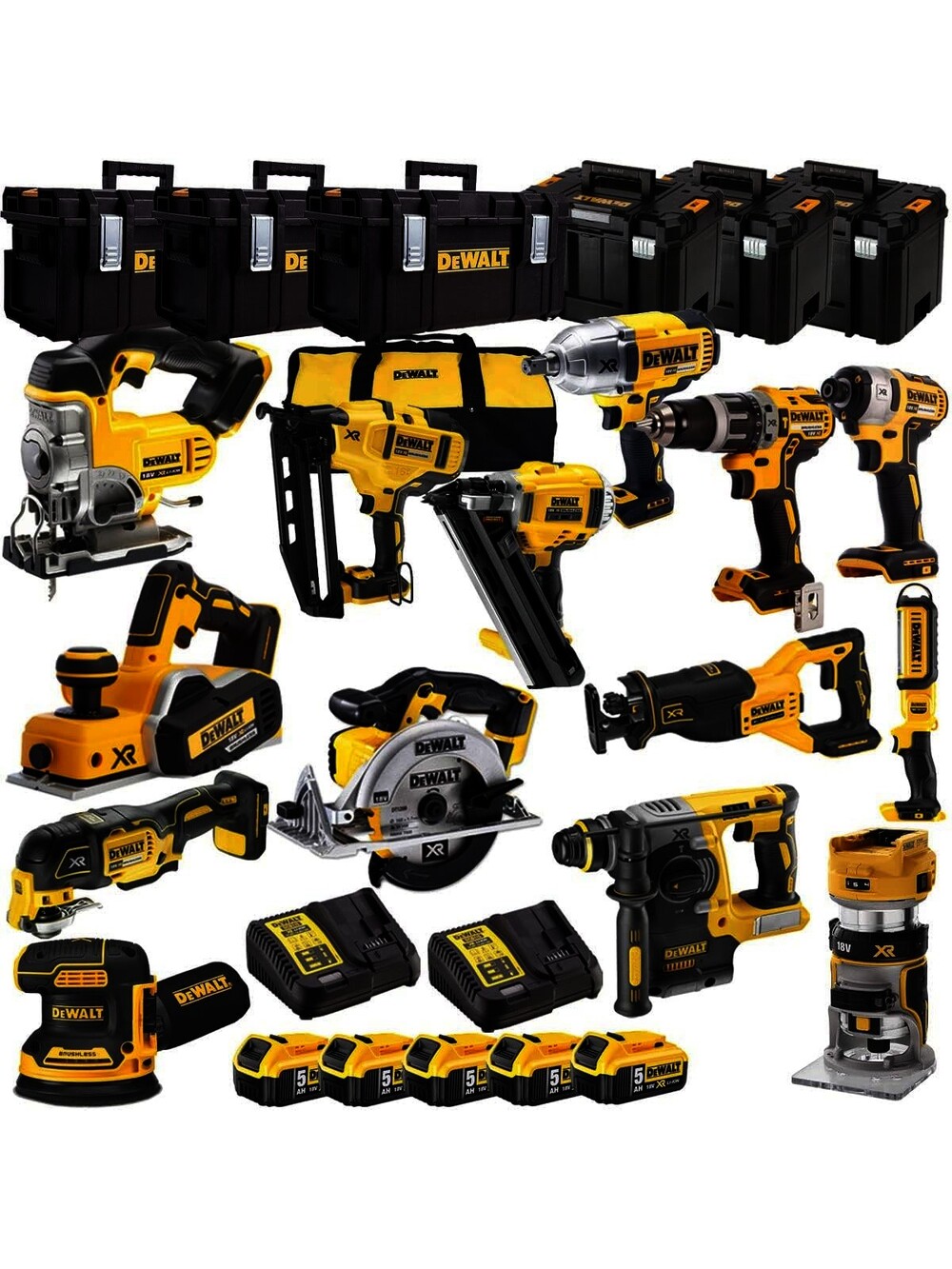 DEWALT 18V 1/2-Inch Drill Kit 2 Batteries and Charger